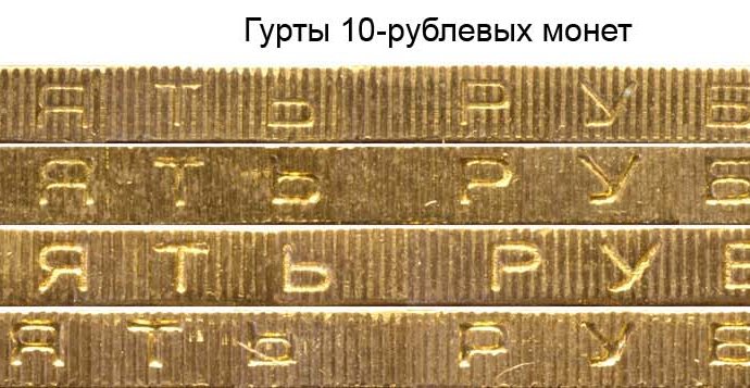 Российские Юбилейные Монеты 10 Рублей