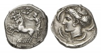 Syrakus. Tetradrachme, 415-405, signiert von Eumenos und Eukleidas.